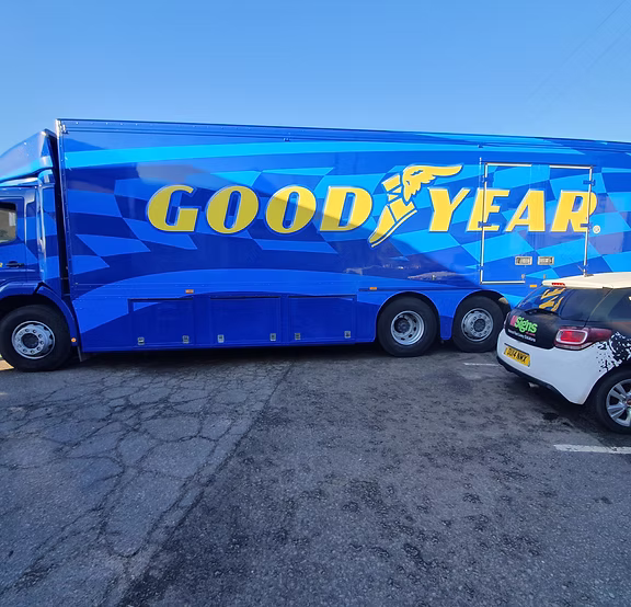 Msigns Goodyear Racing Vehichle Wrap Msigns Goodyear Racing Vehichle Wrap